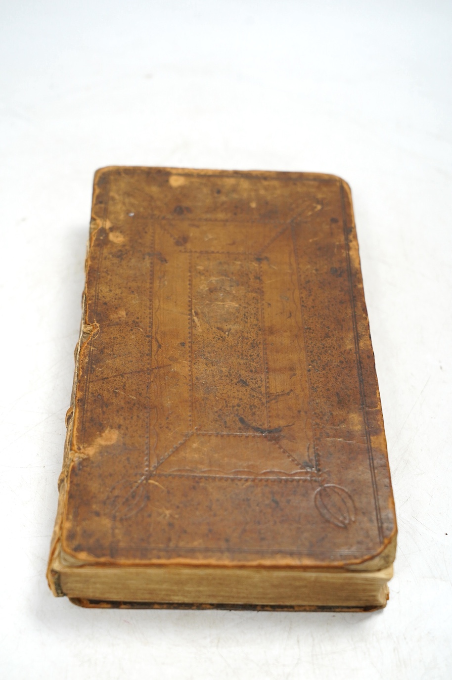 [Locke, John] - Some Thoughts Concerning Education. 4th edition enlarged. contemp. panelled calf (distressed). 1699.